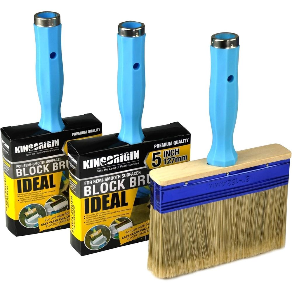 Wood Stain Brush - Set Kuas Cat Tugas Berat Tiga