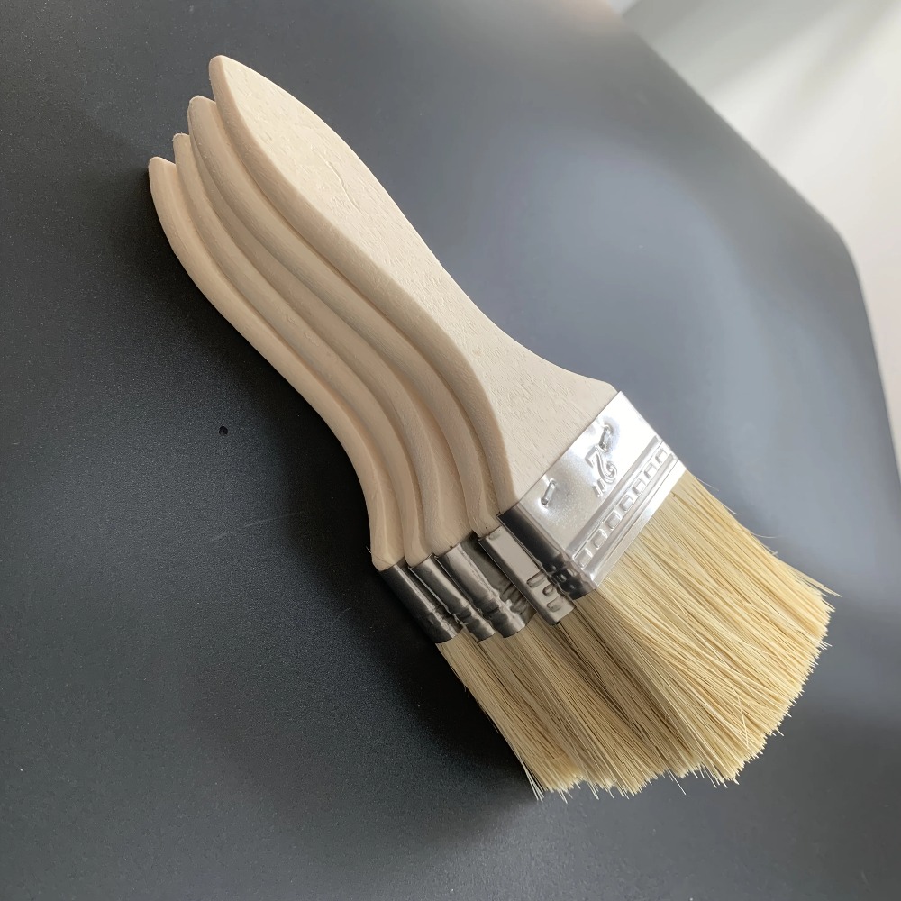 Wood Stain Brush - Set Kuas Cat Kayu dengan Gagang
