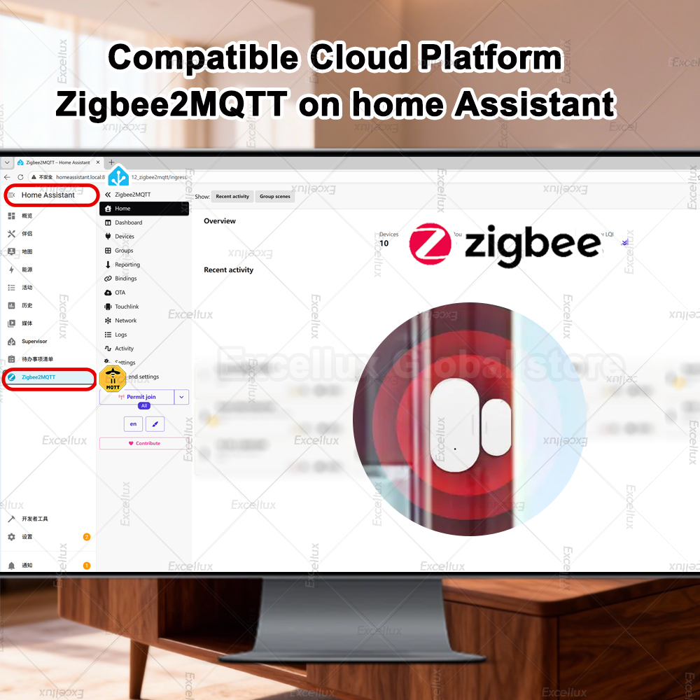 Zigbee 3.0 Sensor Jendela Pint - Home Improvement Hardware ulasan dan harga