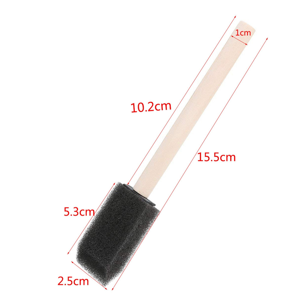 10Pak Kuas Spons Lukis 2 Inci  - Wood Stain Brush ulasan dan harga
