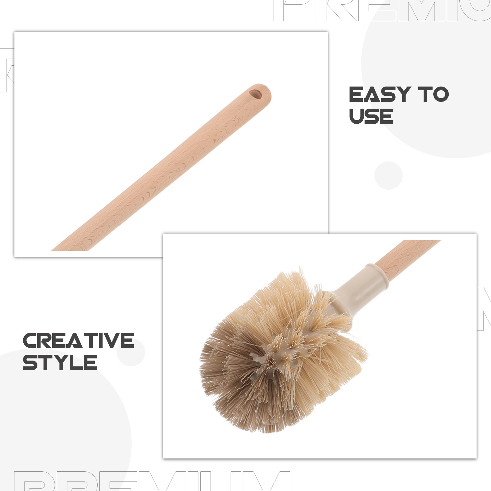 2Pcs Sikat Toilet Gagang Panja - Wood Stain Brush ulasan dan harga