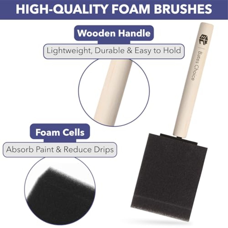 Bates- Kuas Cat Busa, 2 Inci,  - Wood Stain Brush ulasan dan harga