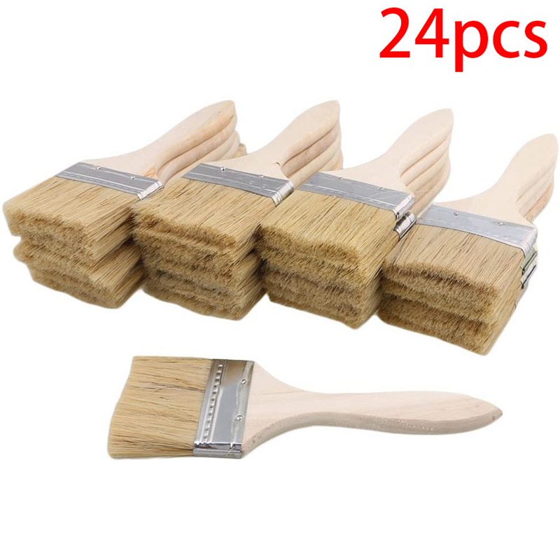 24 Buah Kuas Cat 70Mm Kuas Cat - Wood Stain Brush ulasan dan harga
