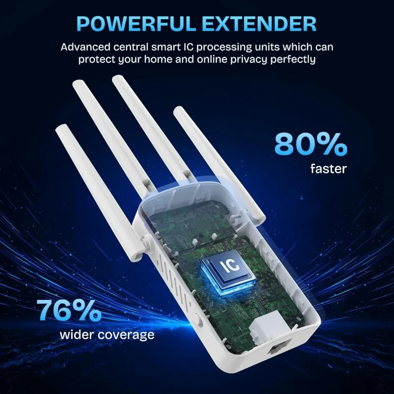 1200Mbps Dual Band WiFi Repeat - Home Improvement Hardware ulasan dan harga