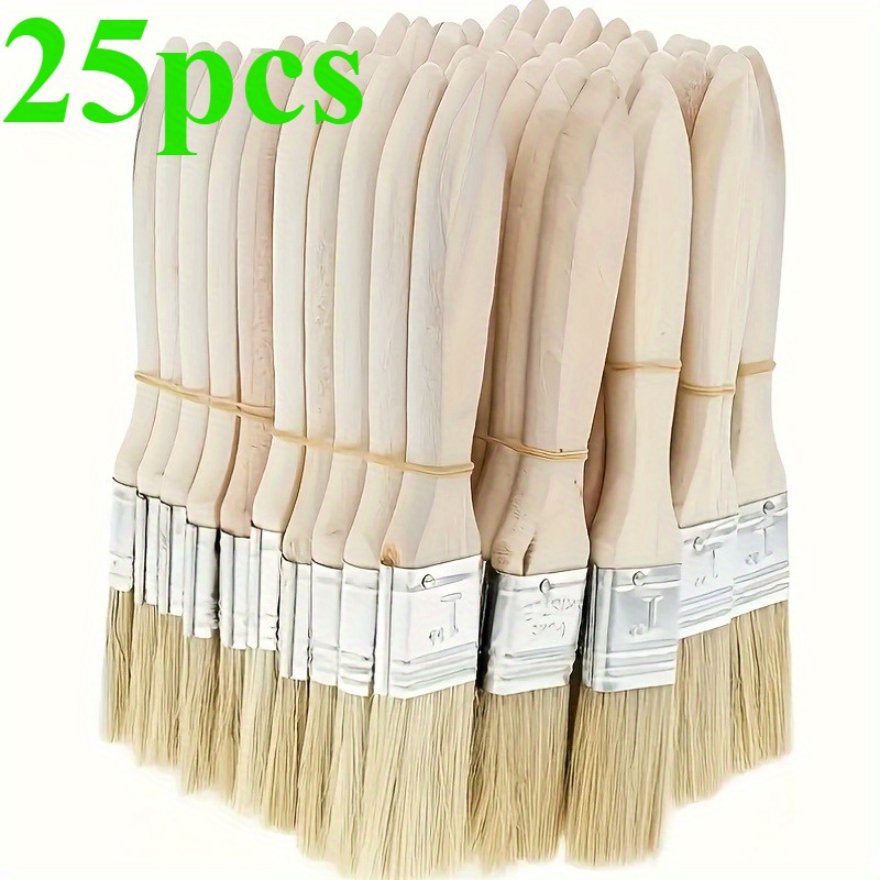 25 Buah Set Kuas Cat 1 Inci Ku - Wood Stain Brush ulasan dan harga