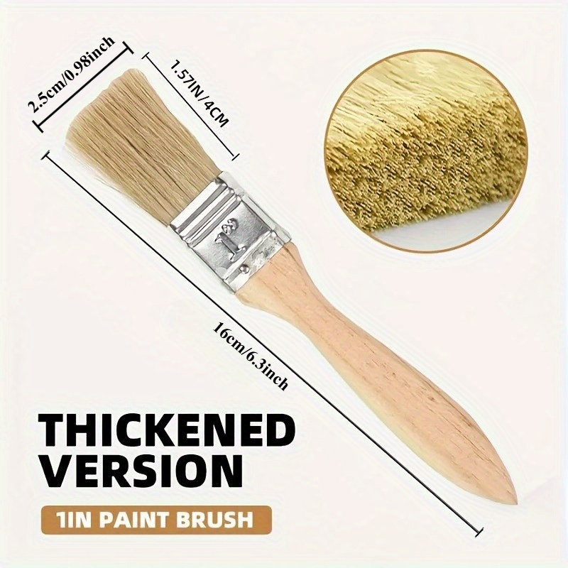 25 Buah Set Kuas Cat 1 Inci Ku - Wood Stain Brush ulasan dan harga