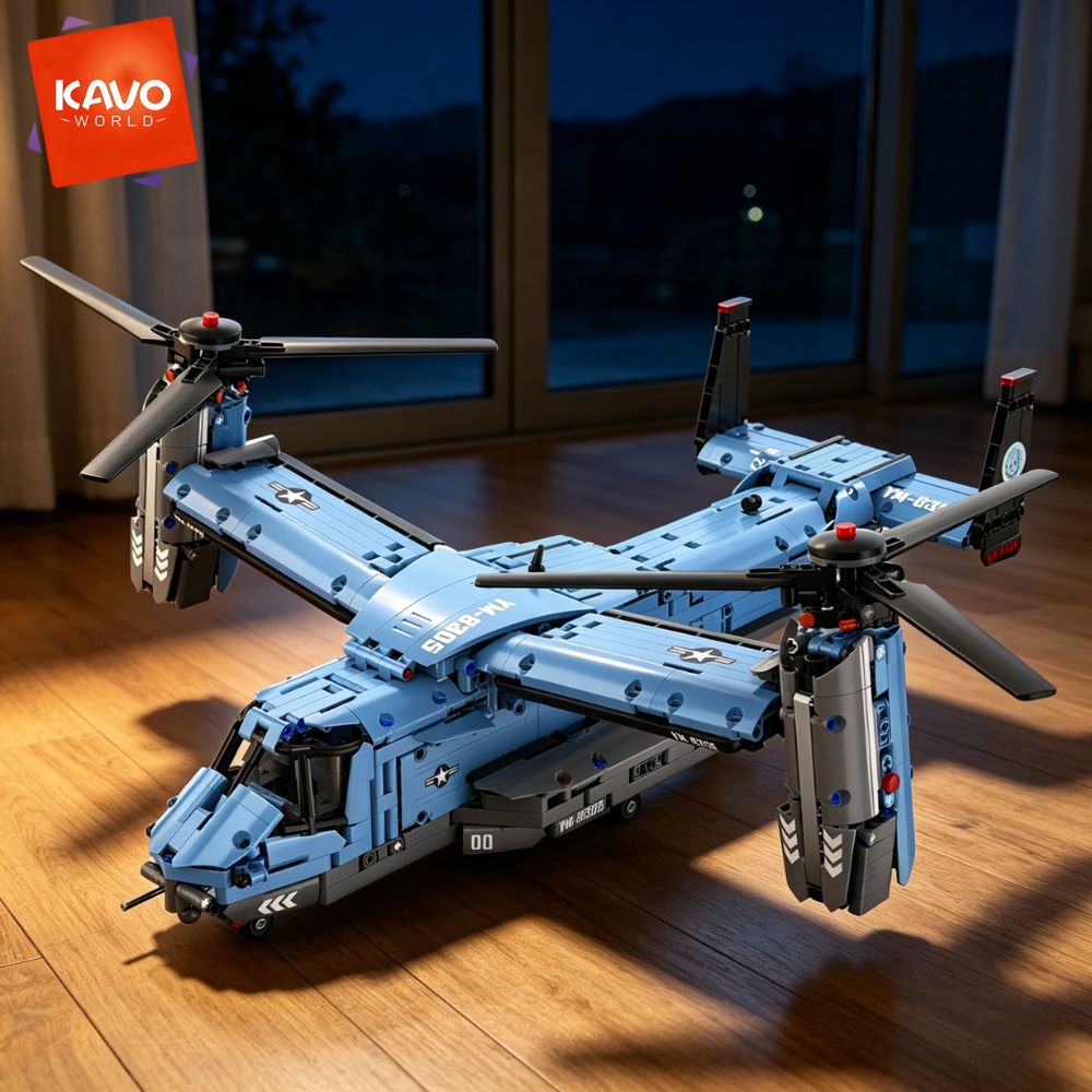 KAVOWORLD 1486PCS V-22 Osprey  - Home Improvement By ulasan dan harga